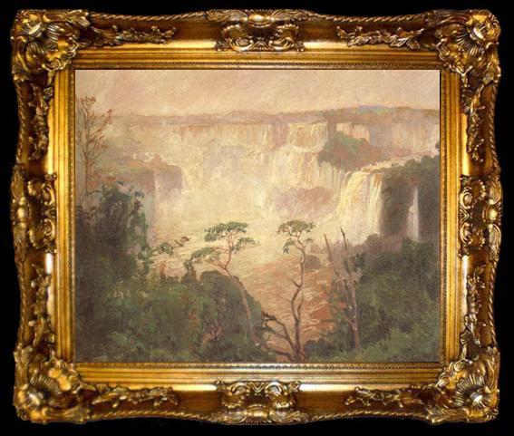 framed  Pedro Blanes Cataracts of the Iguazu (nn02), ta009-2